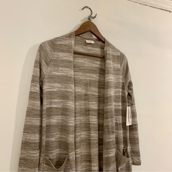 LuLaRoe Sarah Size Small Gray Cardigan Robe - Picture 4 of 9